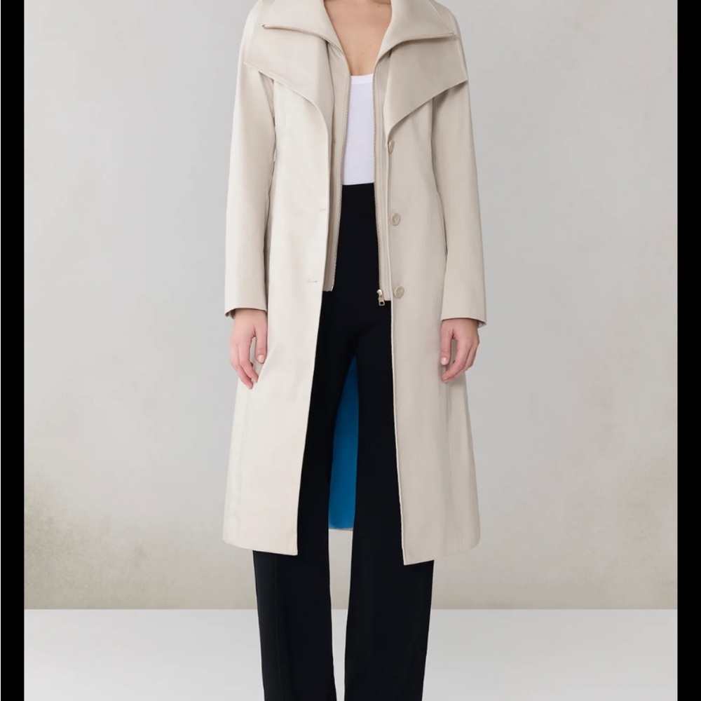 Soia & Kyo black and grey wool coat